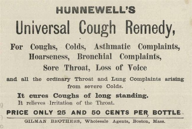 Old Poster for Cough Remedy