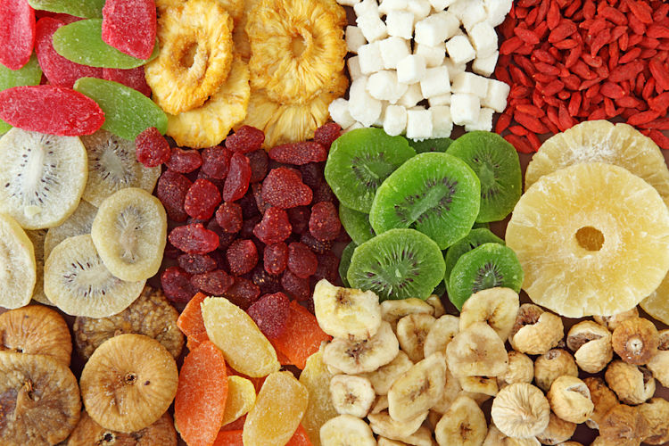 There are a huge range of dried fruits avilable. See this article to find the healthiest and best value dried fruit for various uses