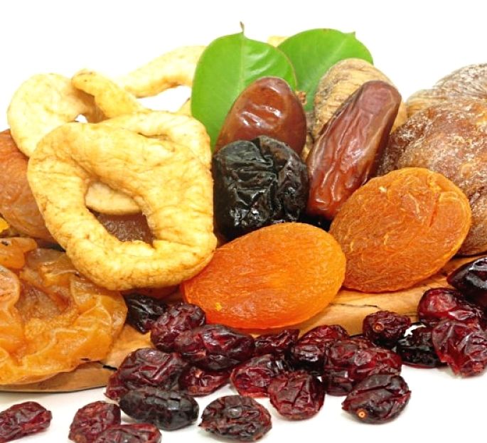 Keep a range of dried fruit in your cupboard as they are a healthy snack and better for you than cakes, biscuits, cookies and fast food snacks