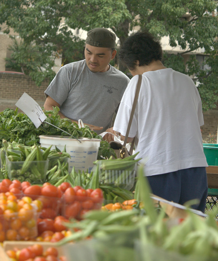 Farmers' markets and fresh produce markets are the best choice for high quality fruit and vegetables that are relatively inexpensive