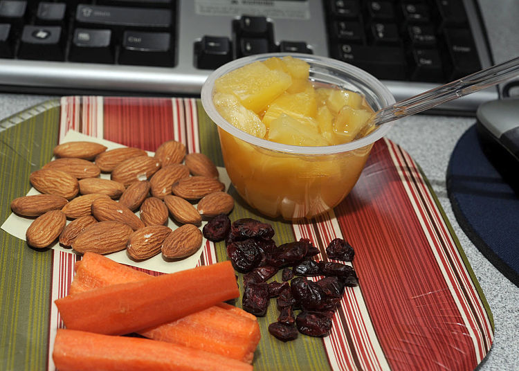 Nuts and dried fruit can be very expensive and so it pays to control portion sizes