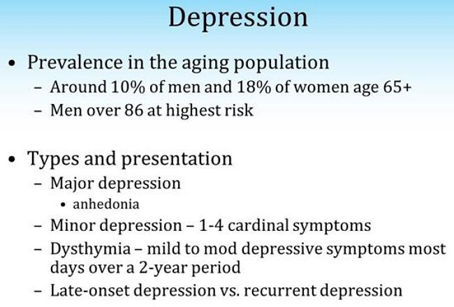 Facts about depression