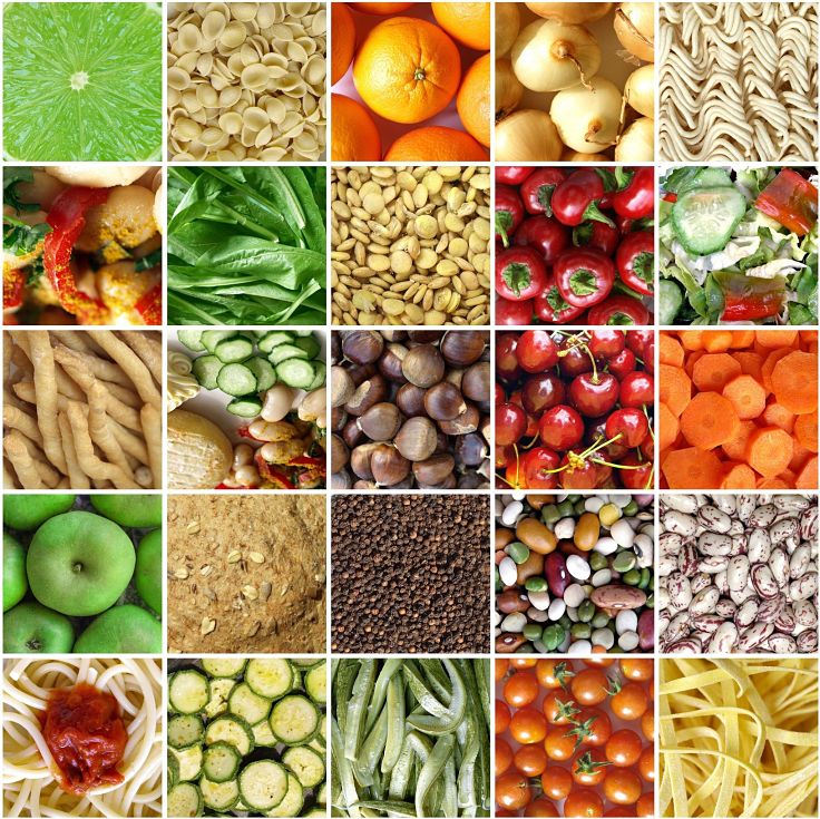 Whole fruit and vegetables as well as wholemeal flours, peas, beans and pulses are great sources of fiber