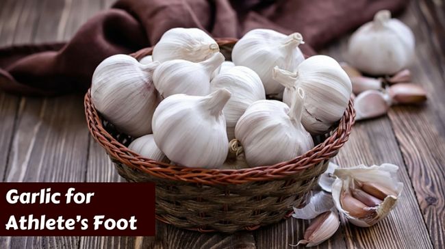 Garlic is a great remedy for Tinea - Athlete's foot and Jock Itch
