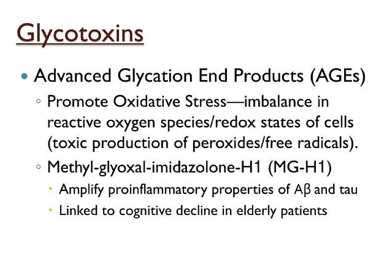 Toxic Effects of Advanced Glycation